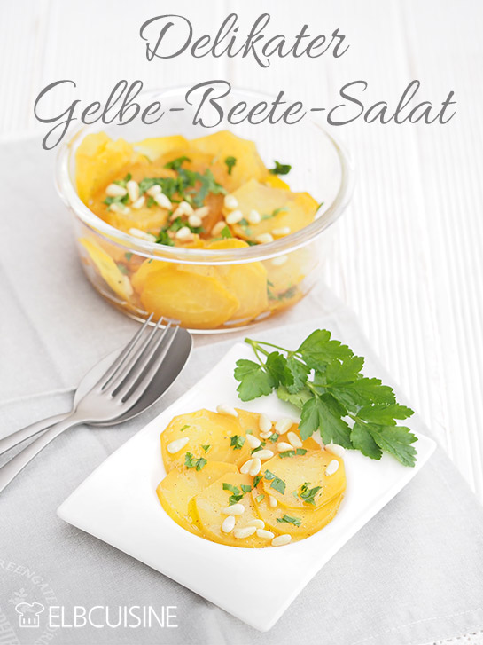Gelbe Beete-Salat Pinterest Pin