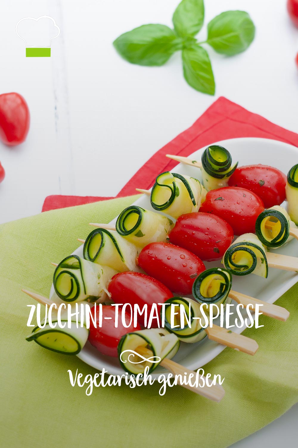 Zucchini-Tomaten-Spieße