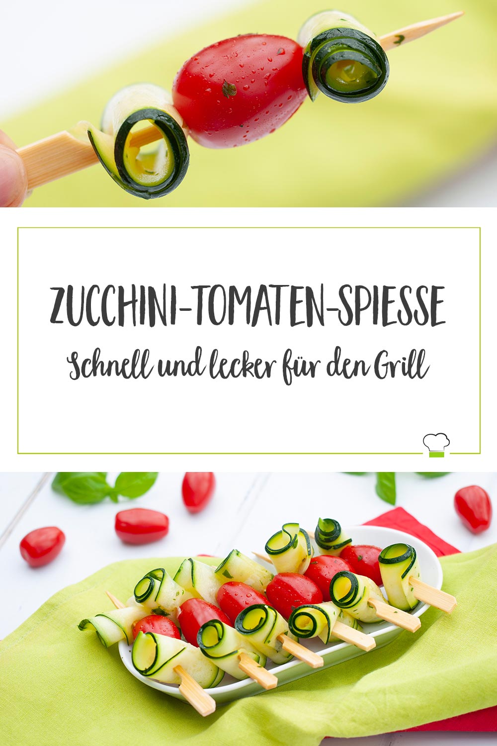 Zucchini-Tomaten-Spieße