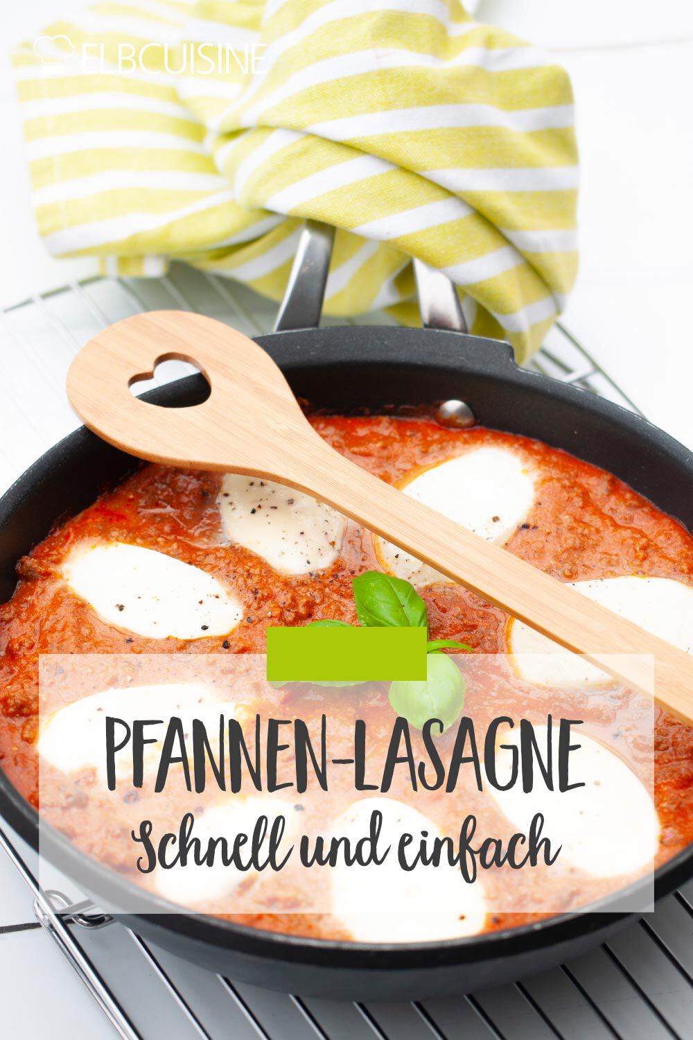 Pfannen-Lasagne Pinterest