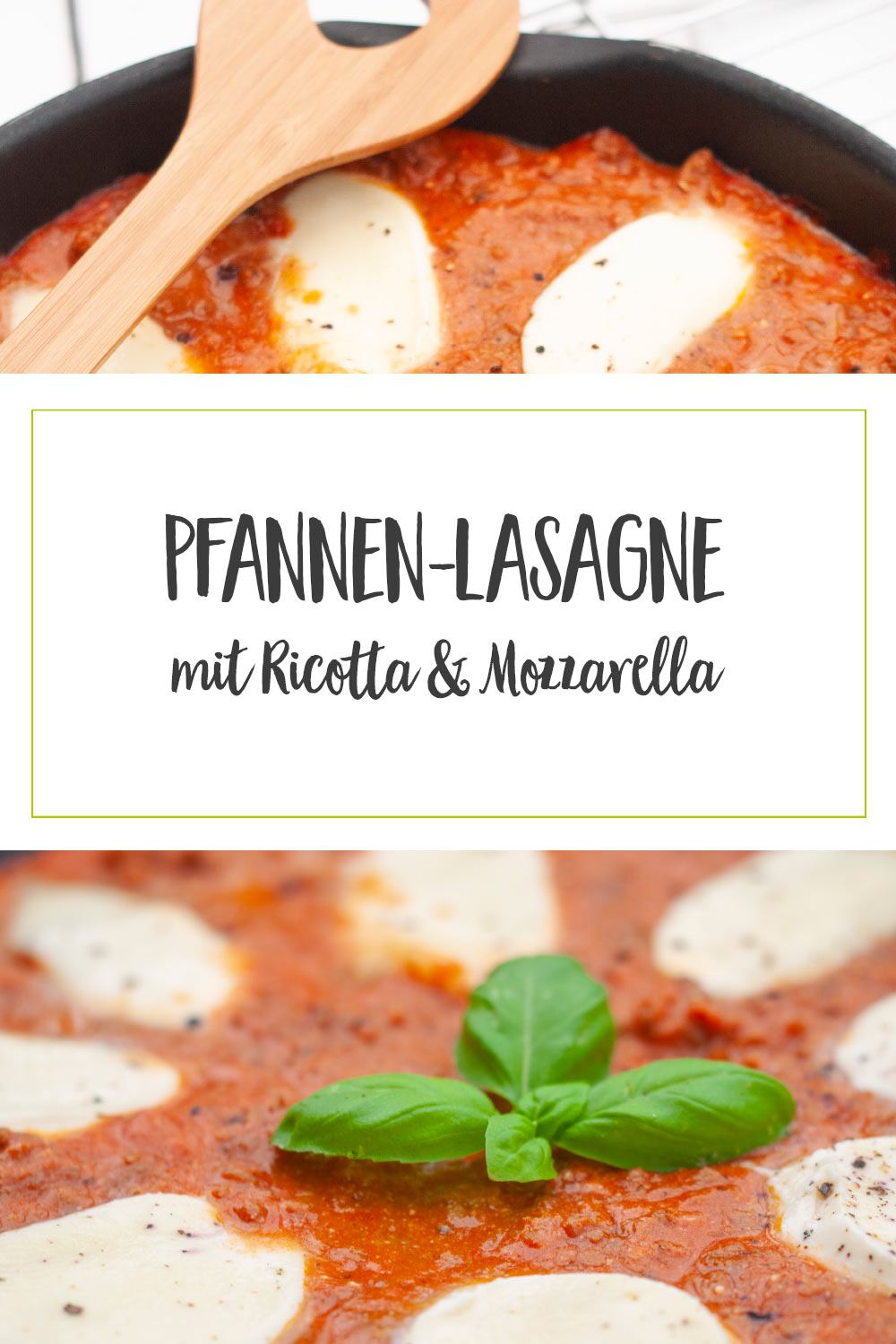 Pfannen-Lasagne Pinterest
