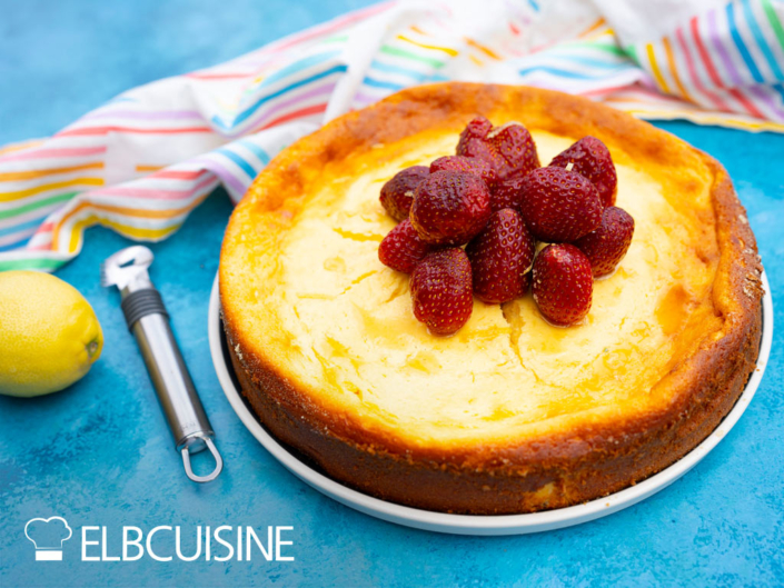Schneller Käsekuchen mit Quark zum Käsekuchentag - ELBCUISINE