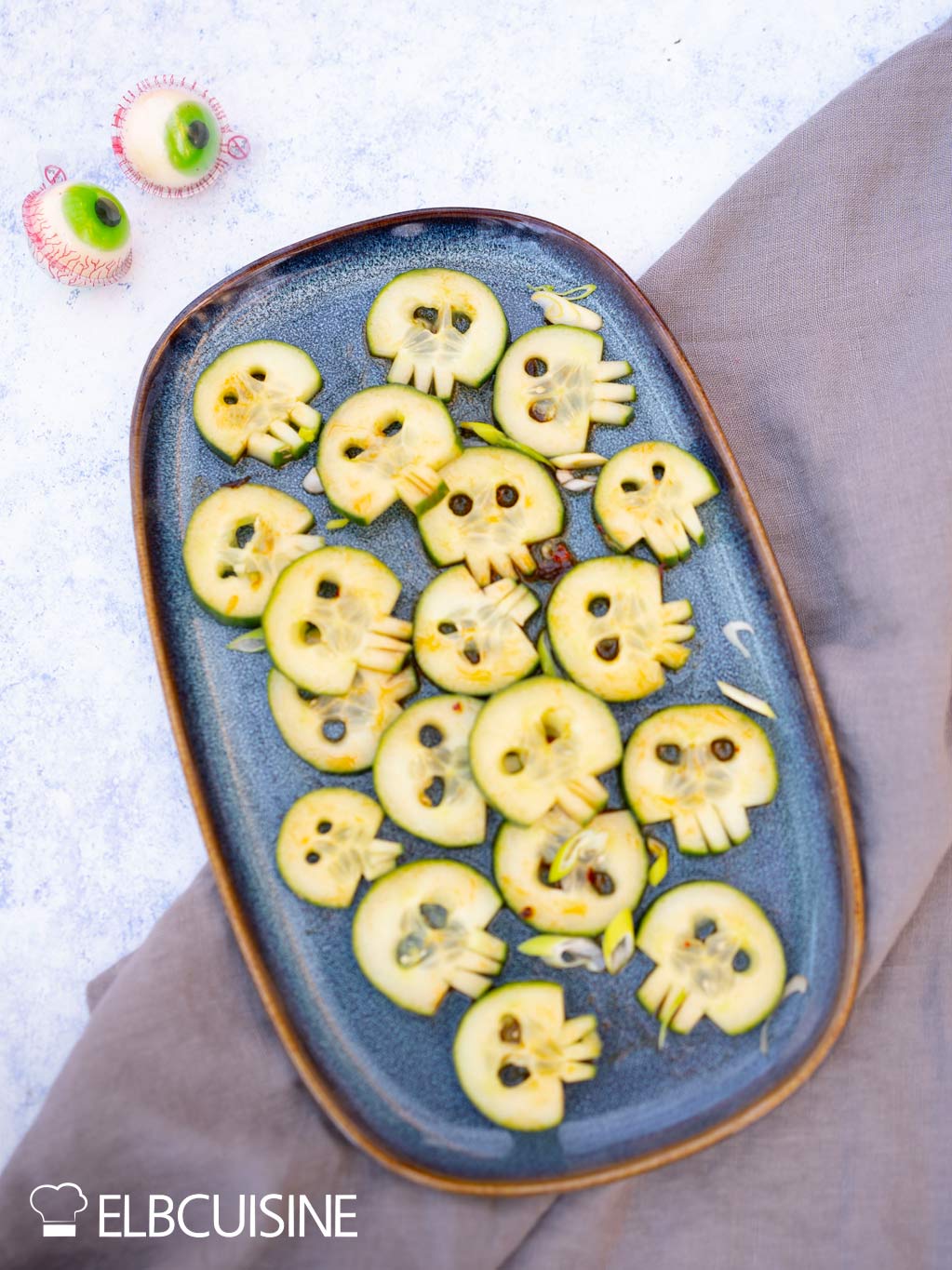 Gurkensalat, Halloween, Halloween Fingerfood