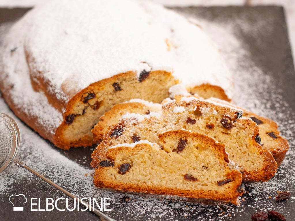 Christmas stollen, quark stollen