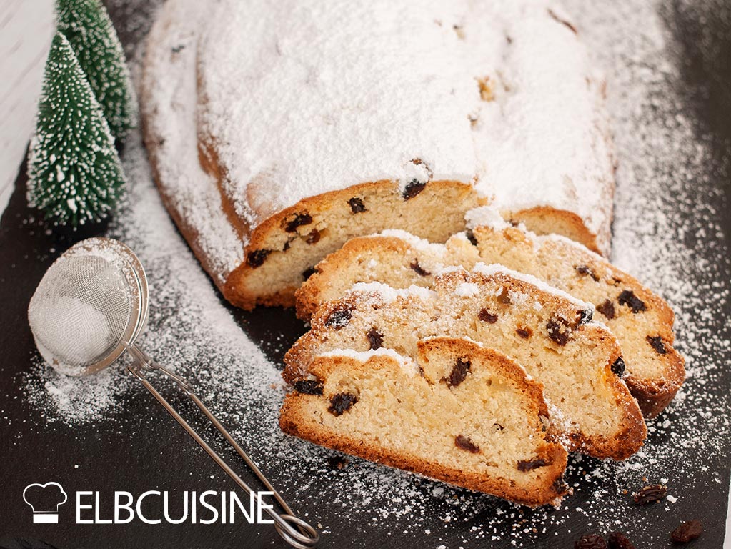 Christmas stollen, quark stollen