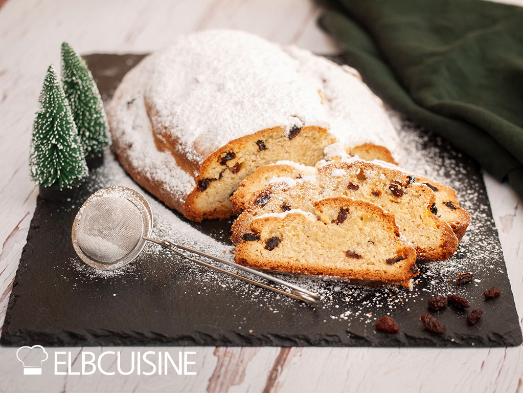 Christmas stollen, quark stollen