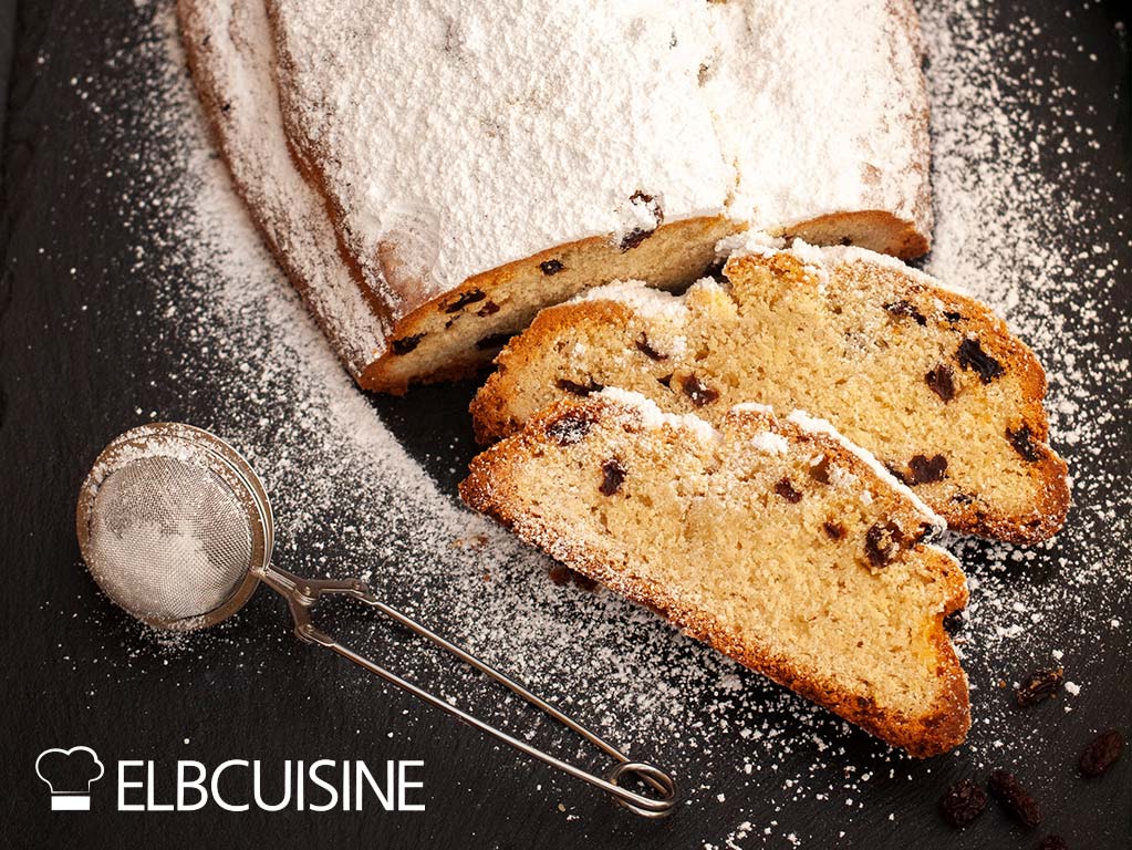 Christmas stollen, quark stollen