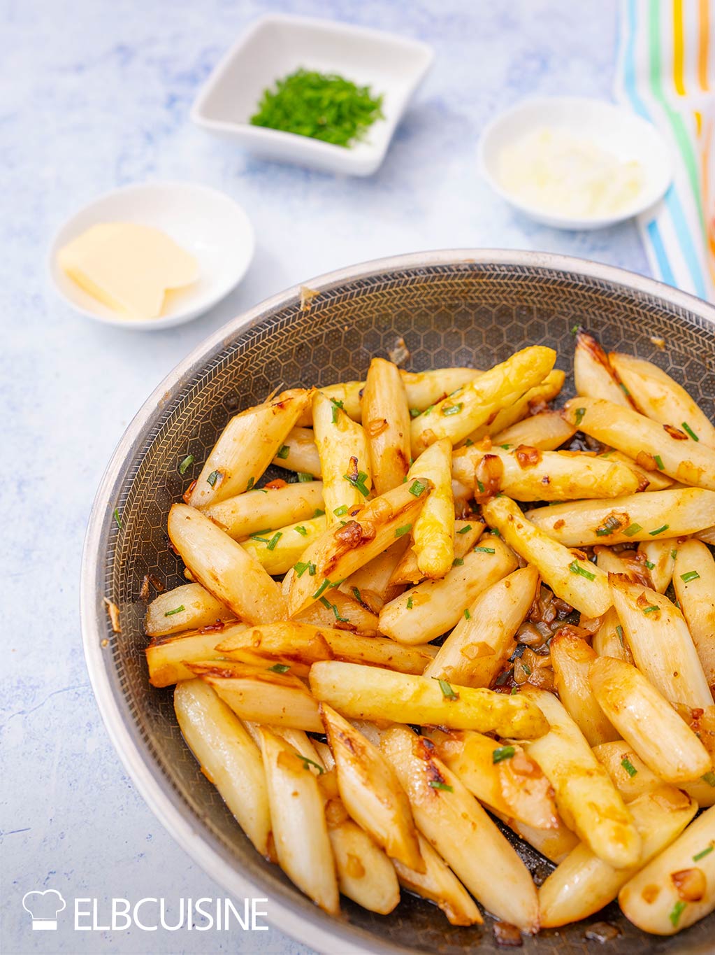 Spargel-Rezept gebraten in Pfanne