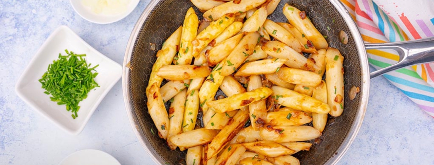 Spargel-Rezept gebraten in Pfanne