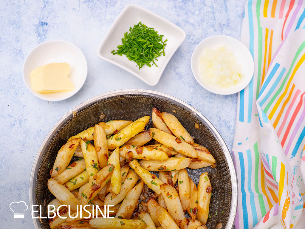 Spargel-Rezept gebraten in Pfanne